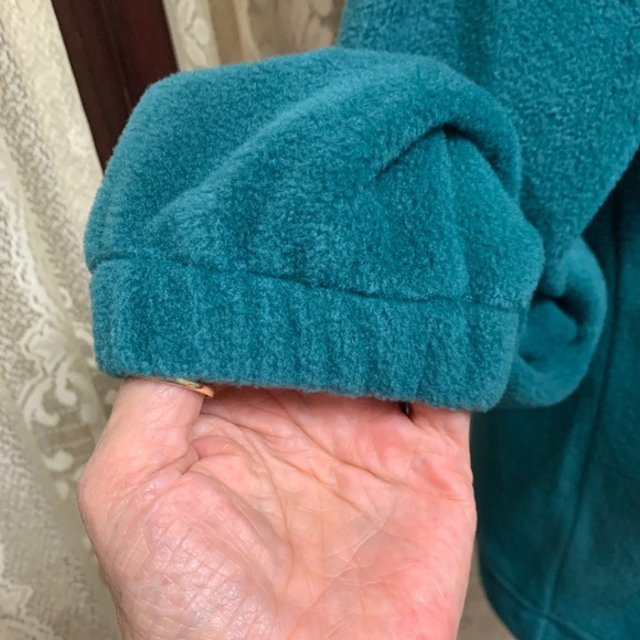 COLUMBIA FULL ZIP GREEN FLEECE - SZ SMALL - Picture 6 of 6